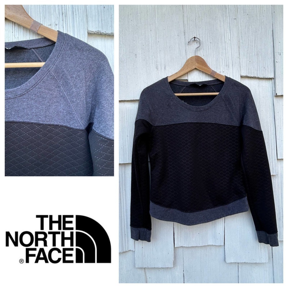 The North Face Recover Up Quilted‎ Pullover Crew Sweatshirt XS